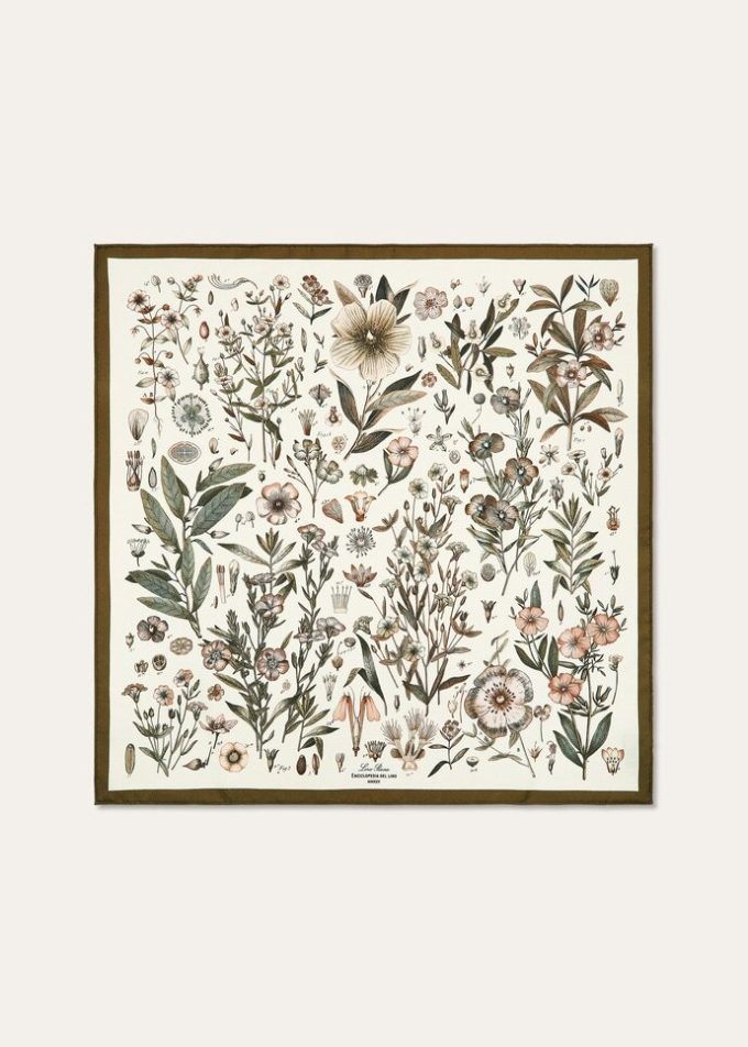 Enciclopedia del Lino Foulard 60×60 Enciclopedia del Lino Foulard 60×60