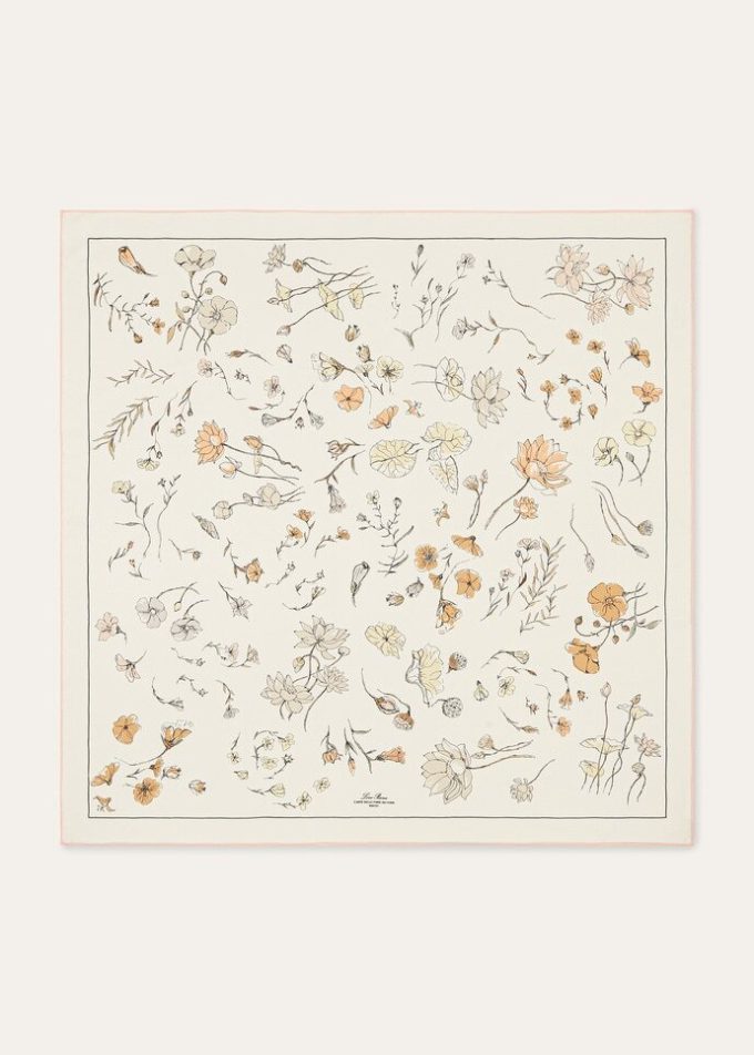 L’Arte Delle Fibre Dei Fiori Foulard 90×90 L’Arte Delle Fibre Dei Fiori Foulard 90×90