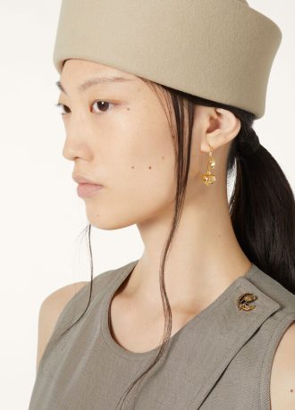 Linen Flower Bud Earrings Linen Flower Bud Earrings