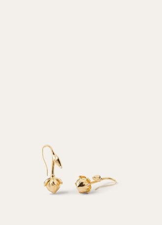 Linen Flower Bud Earrings Linen Flower Bud Earrings