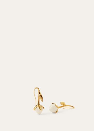 Linen Flower Bud Earrings Linen Flower Bud Earrings