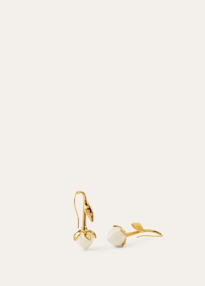 Linen Flower Bud Earrings Linen Flower Bud Earrings