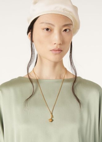 Linen Flower Bud Necklace Linen Flower Bud Necklace