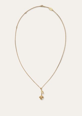 Linen Flower Bud Necklace Linen Flower Bud Necklace