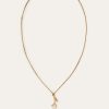Linen Flower Bud Necklace Linen Flower Bud Necklace