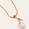Linen Flower Bud Necklace Linen Flower Bud Necklace
