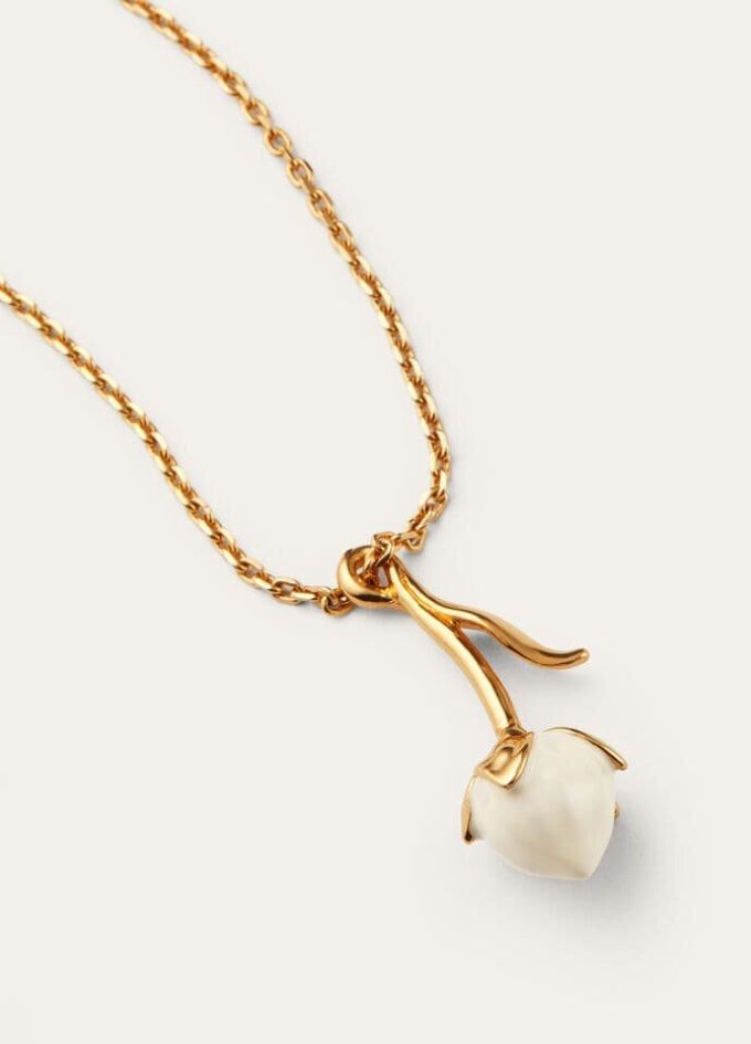 Linen Flower Bud Necklace Linen Flower Bud Necklace