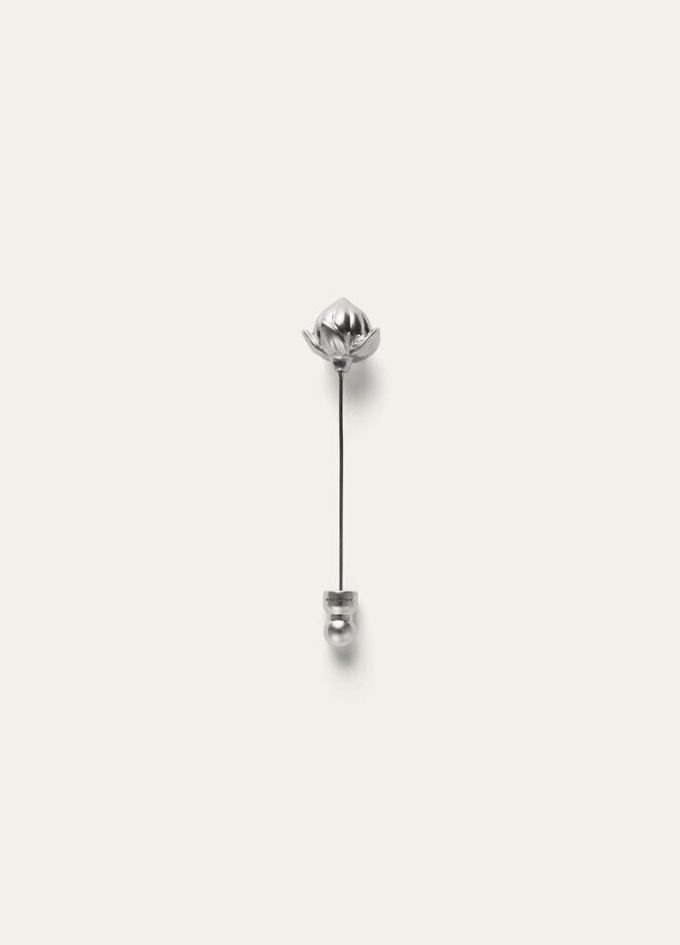 Linen Flower Bud Pin Linen Flower Bud Pin