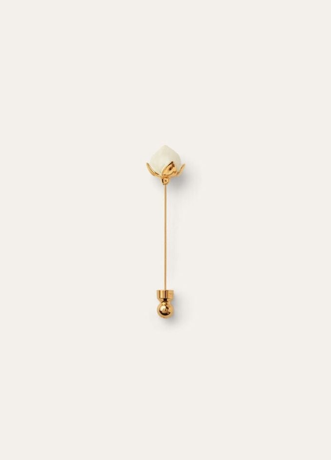 Linen Flower Bud Pin Linen Flower Bud Pin
