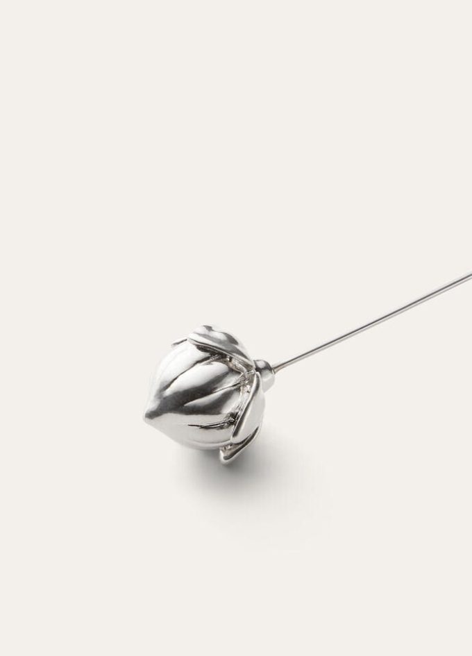 Linen Flower Bud Pin Linen Flower Bud Pin